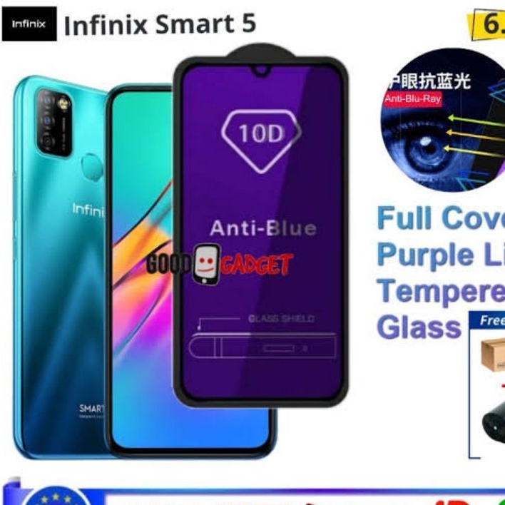 TEMPERED GLASS ANTI RADIASI INFINIX SMART HOT NOTE ZERO 5 6 7 8 9 10 10S 10T 11 12 20 30 40 50 PLAY 