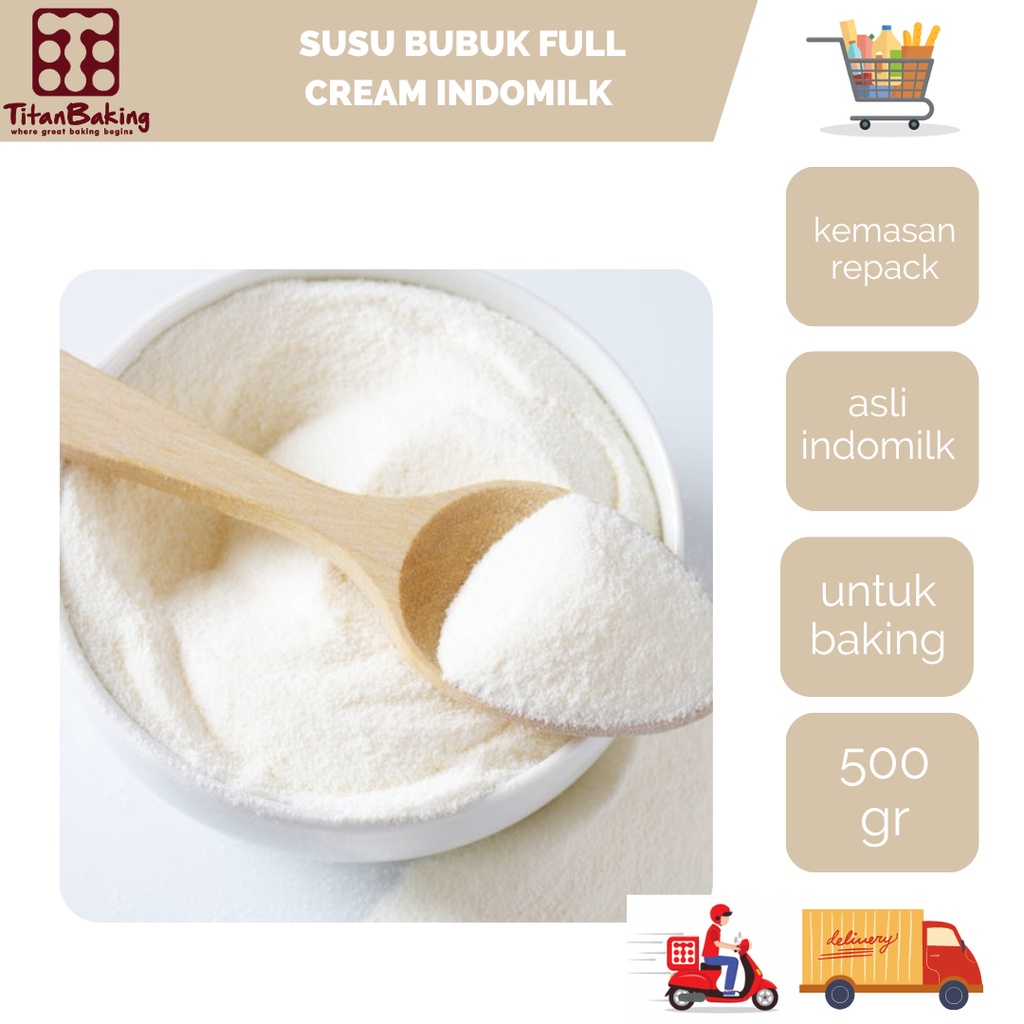 

Susu Bubuk Full Cream Indomilk 500 Gr