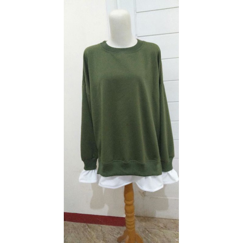 sweater oversize wanita korea style terbaru (K.BARU)