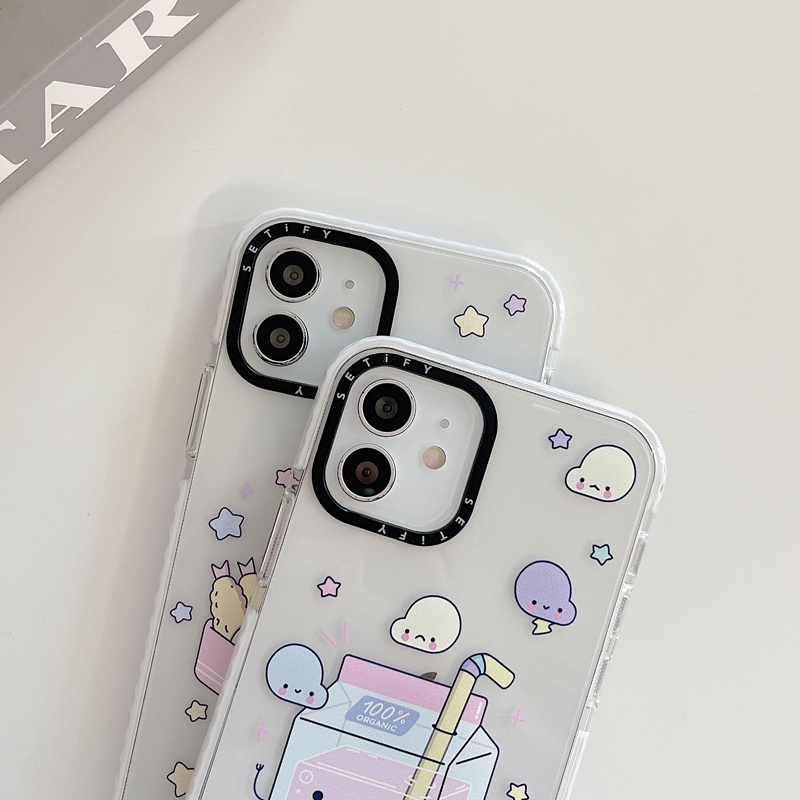 Casing Soft Case Motif Bento &amp; Juice Untuk iPhone 11 / 12 / 13 Promax / 7 / 8 + / X / XR / Xs Max