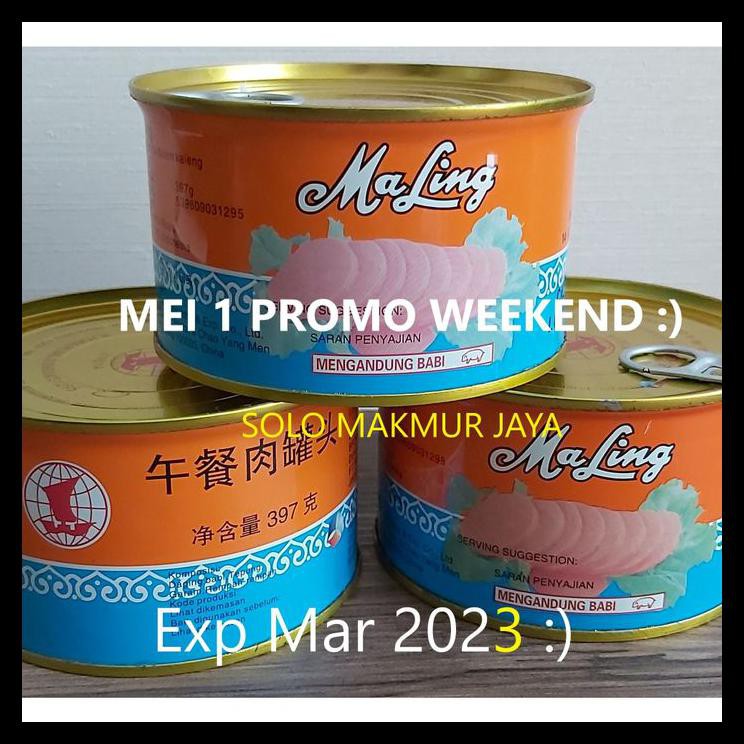 

Terlaris Ma Ling Pork Canned Food / Babi Mah Ling Makanan Kaleng Maling Kaleng Makanan Instan Kaleng