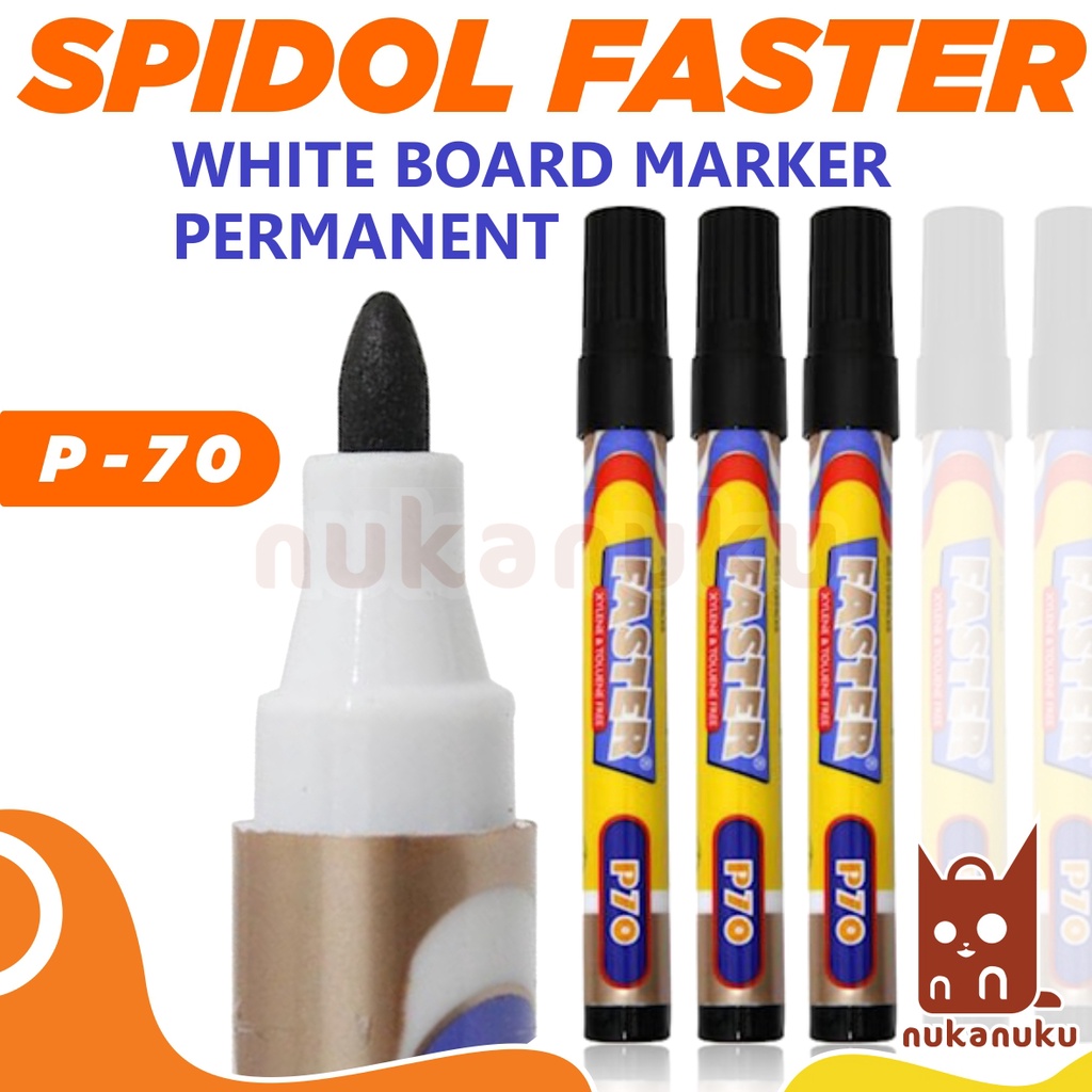 

NUKANUKU Spidol Permanent Faster P-70 / Spidol White Board / Spidol Permanen