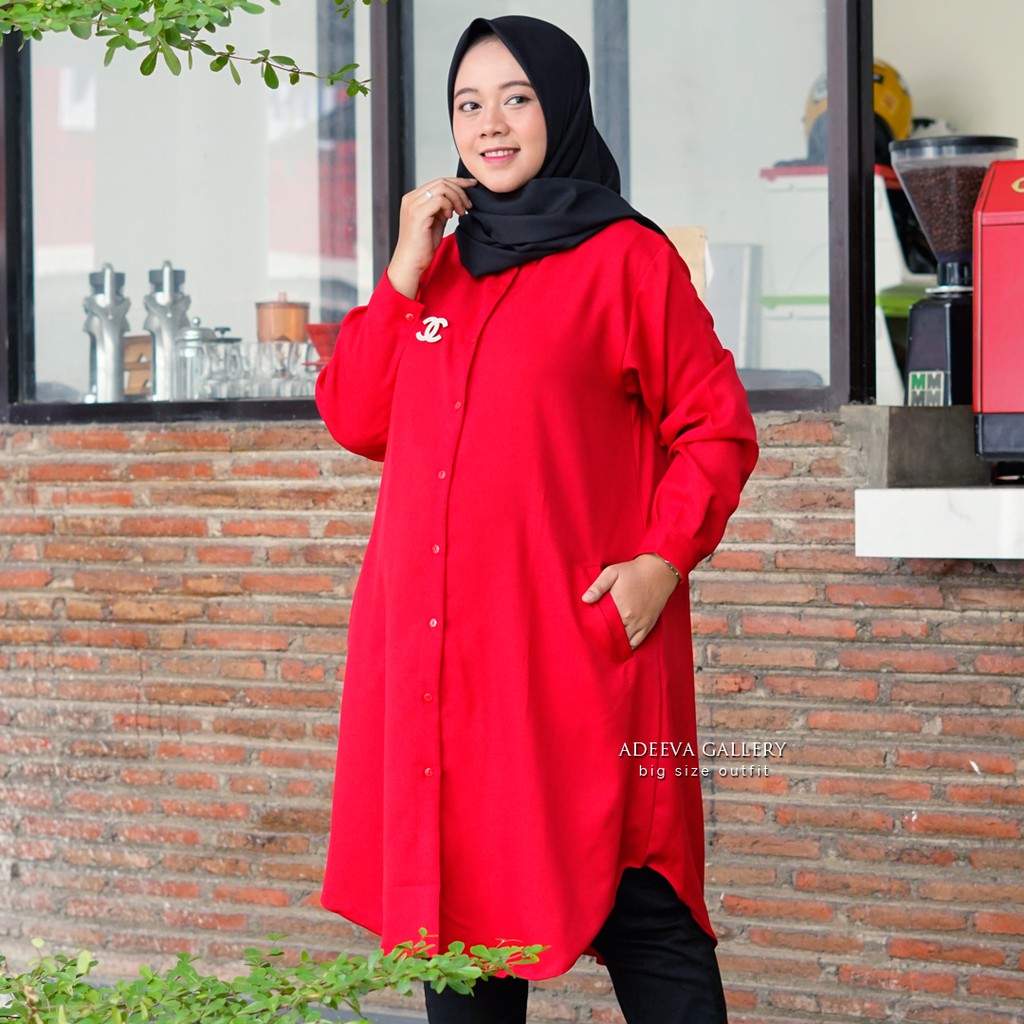 ADEEVA Pocket Tunik Jumbo Original 4 Ukuran