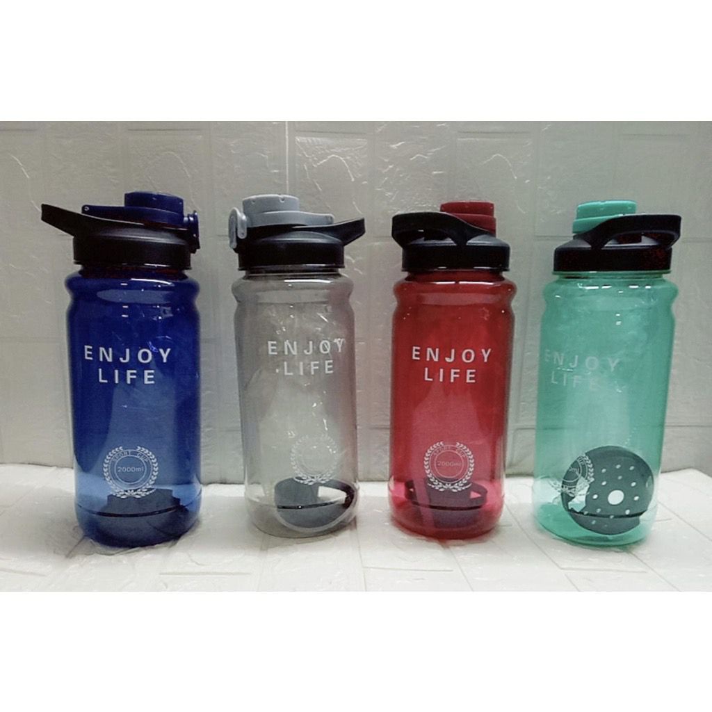 [BISA COD] Botol minum jumbo portable Original 2 Liter Seliya Enjoy Life water bottle 2000 ML