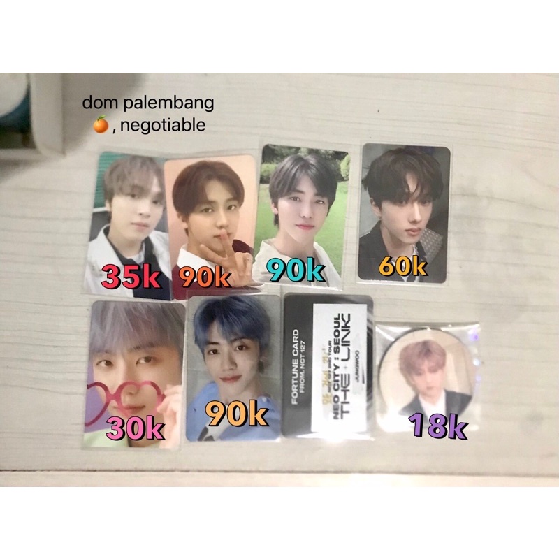 photocard haechan ar selca, jaemin balloon cinema candylab bene sg21, jisung luggage A cc boom