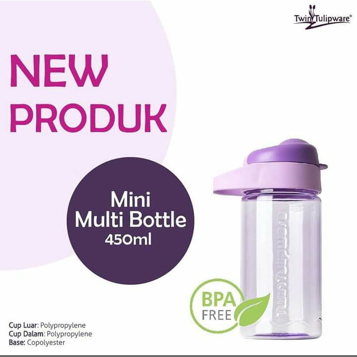 BOTOL MINUM MINI MULTI BOTTLE TULIPWARE