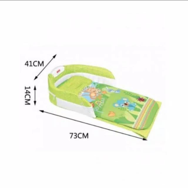 Tempat Tidur Lipat Bebe Smart 3 in 1 Baby Folding Bed Green