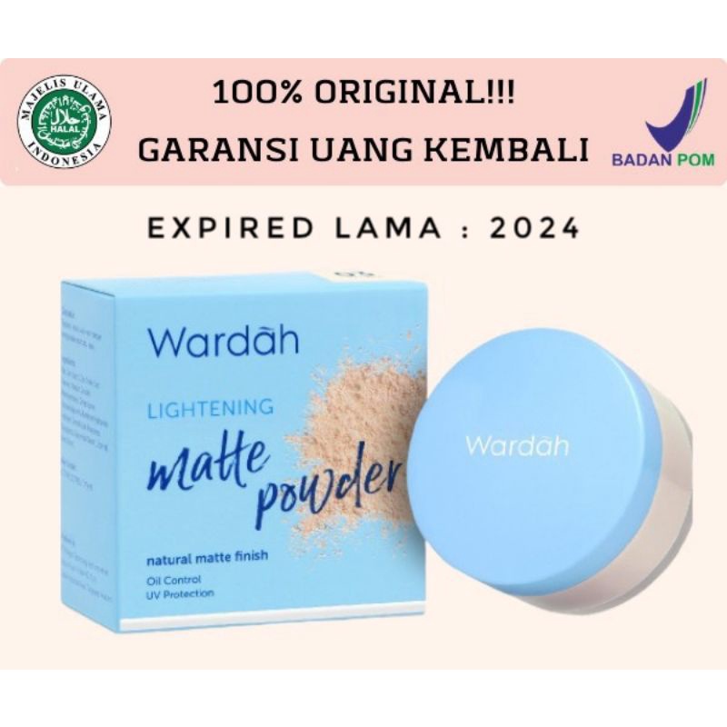 ORIGINAL BEDAK TABUR WARDAH LIGHTENING MATTE POWDER