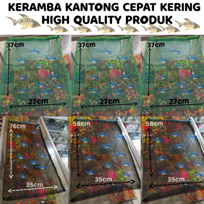 KERAMBA KANTONG HIGH QUALITY TERSEDIA 30CM 60CM 80CM