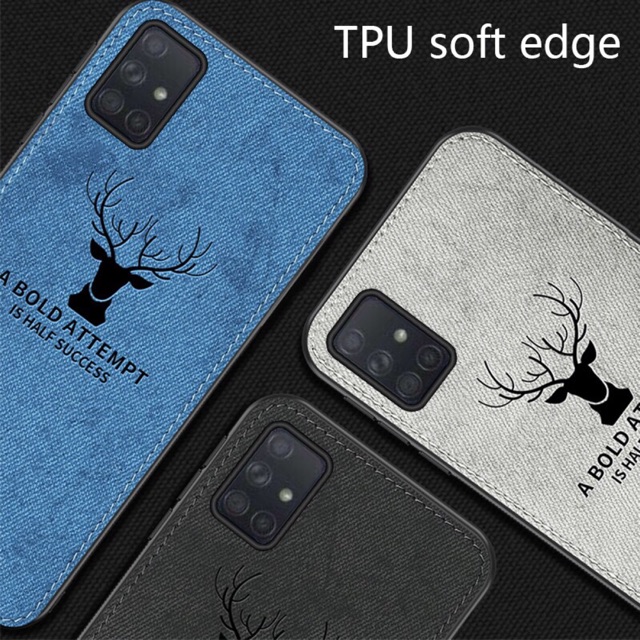 WS95 Original Case Sarung Hp Samsung Galaxy A31 2020 Deer Cloth Hard Soft Casing Cover  Ori