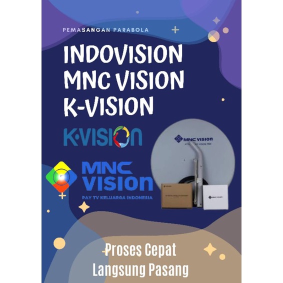 pasang parabola indovision kvision visionku