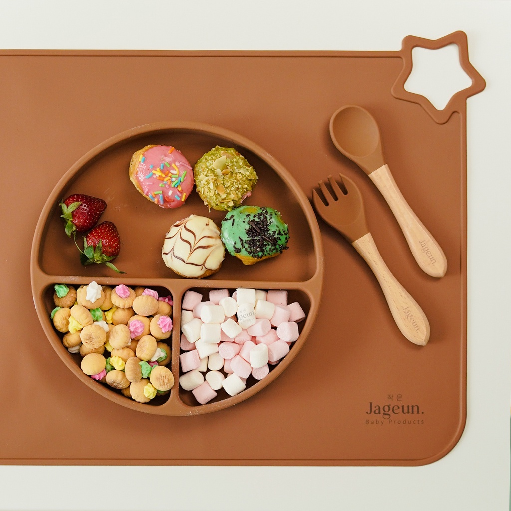 JAGEUN Premium Silicone Suction Plate | Piring Tempat Makan Anak Bayi