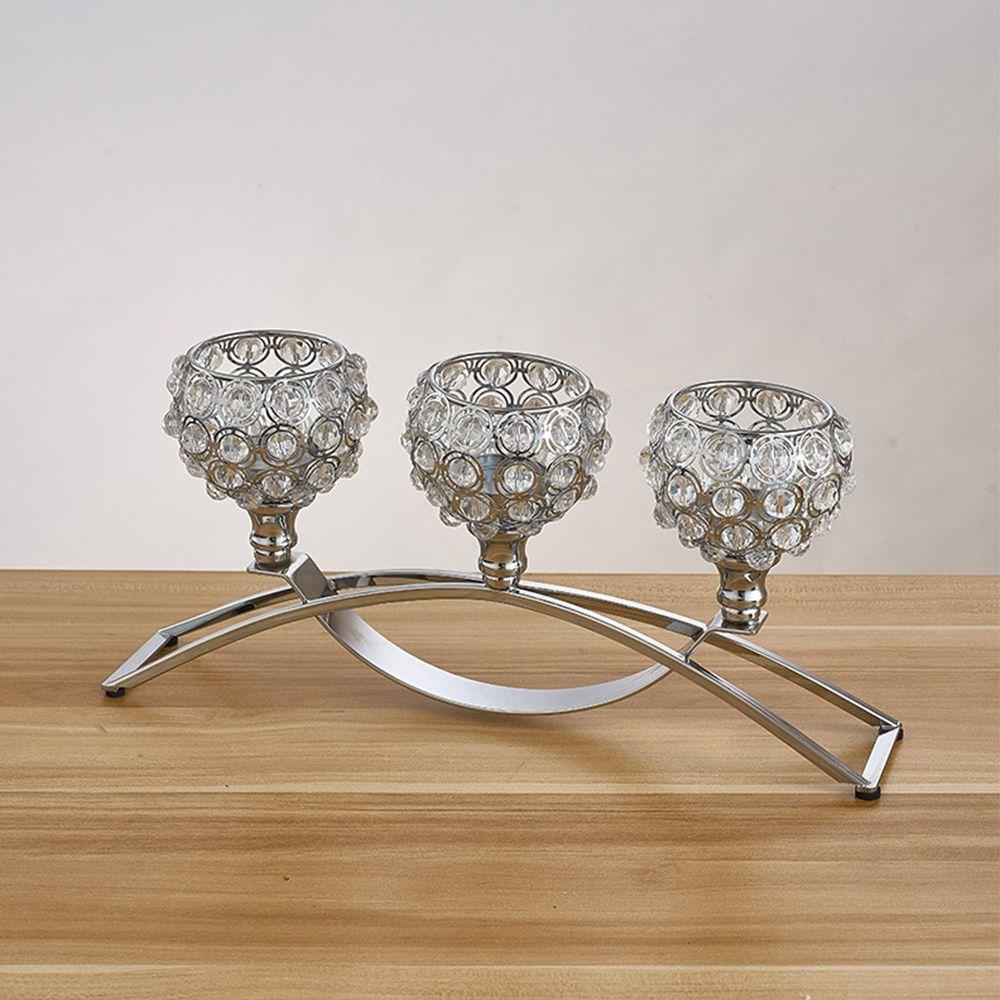 Populer 3 Arms Candelabras New Tealight Romantic Candlestick