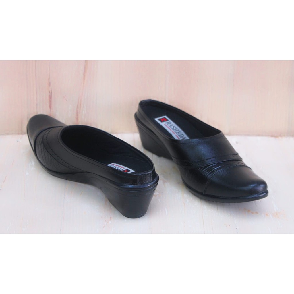 Sepatu Sandal Wanita Kulit Asli Rasheda SM 03 Selop Tutong Bustong