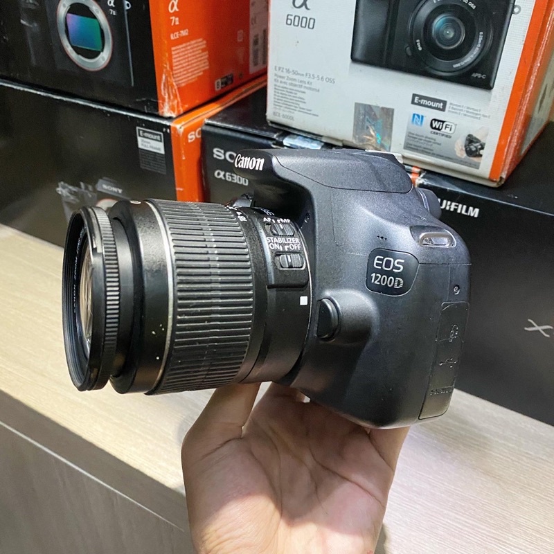 KAMERA DSLR CANON EOS TERMURAH - CANON 1200D LENSA 18-55MM MULUS TERMURAH - CANON 1100D LENSA 18-55M
