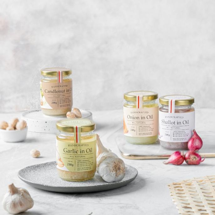 

Promo Set Of Four: Garlic + Shallot + Onion + Candlenut