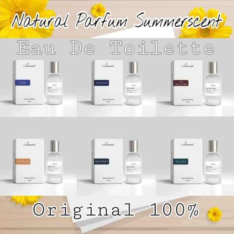 Summerscent Parfum Eau De Toilette Ja Quiline Parfum Celine Parfum Viral Tiktok Parfume Wanita Pria 