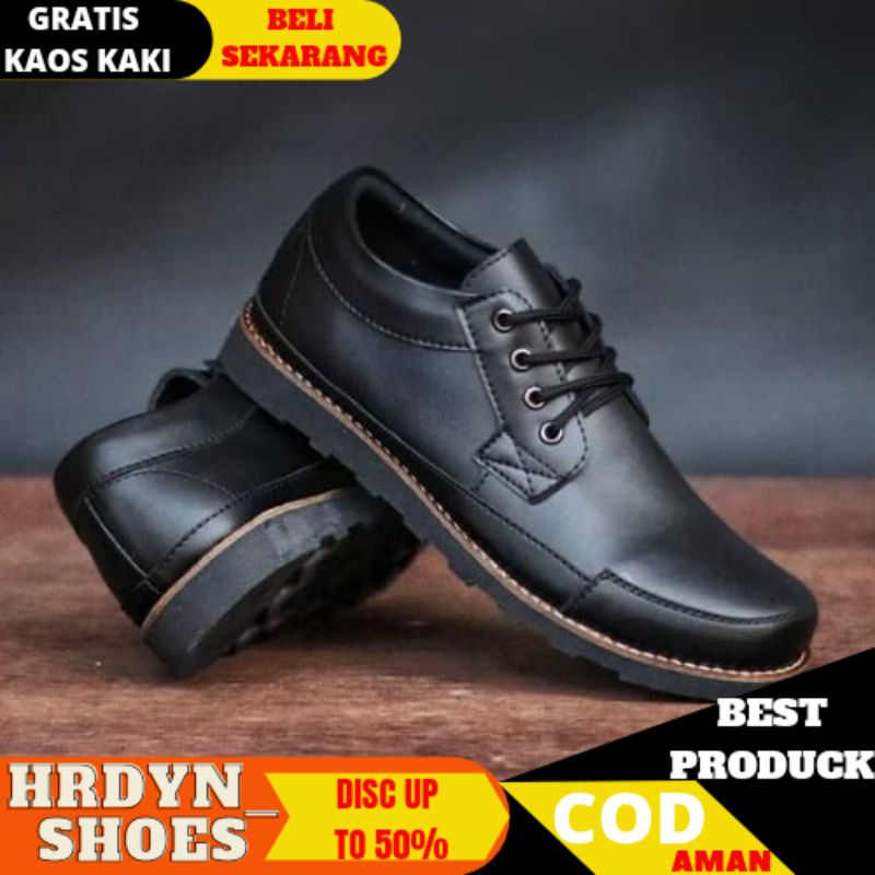 Sepatu Pria Kulit Asli Sepatu Pantofel Formal Sepatu Kerja Terlaris Diskon