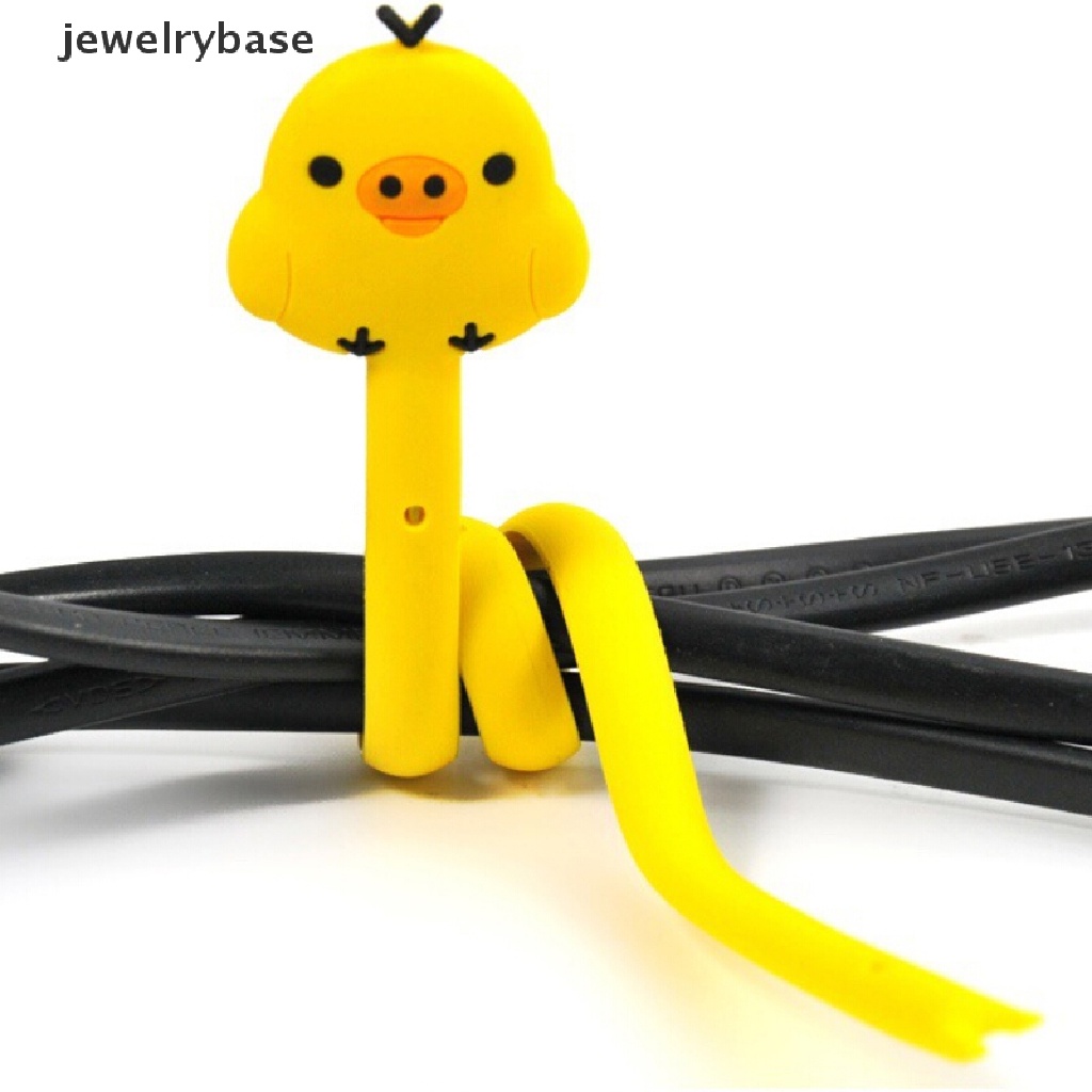 (jewelrybase) 1pc Pengikat Kabel Earphone Bentuk Binatang Lucu