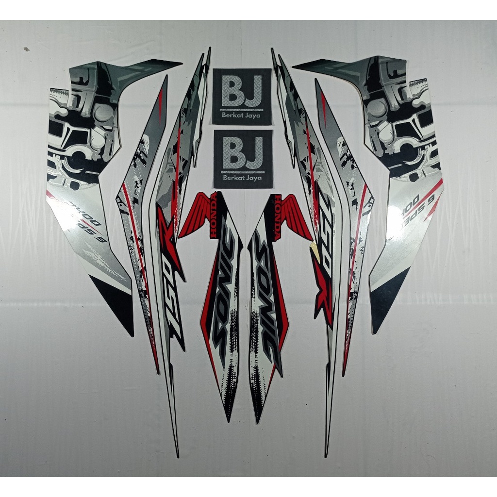 STRIPING STICKER STIKER SONIC 150R 2016 HITAM