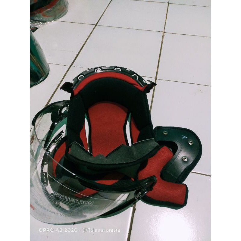 paket busa helm NHK gladiator full set kancing besi /  kaca Helm NHK