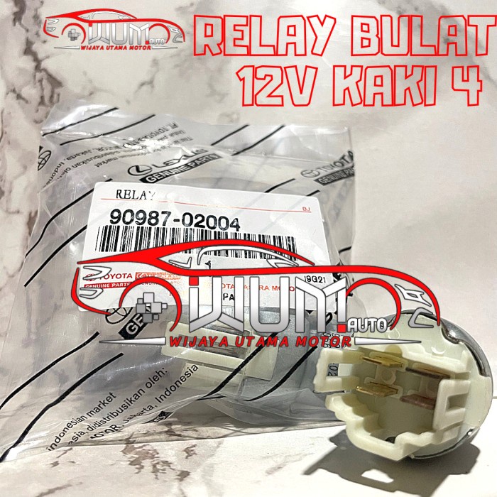 RELAY LAMPU 12V KAKI 4 UNIVERSAL KIJANG RINO STARLET 90987-02004