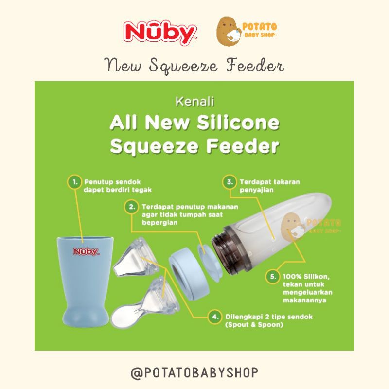 Nuby - All Silicone Squeeze Feeder