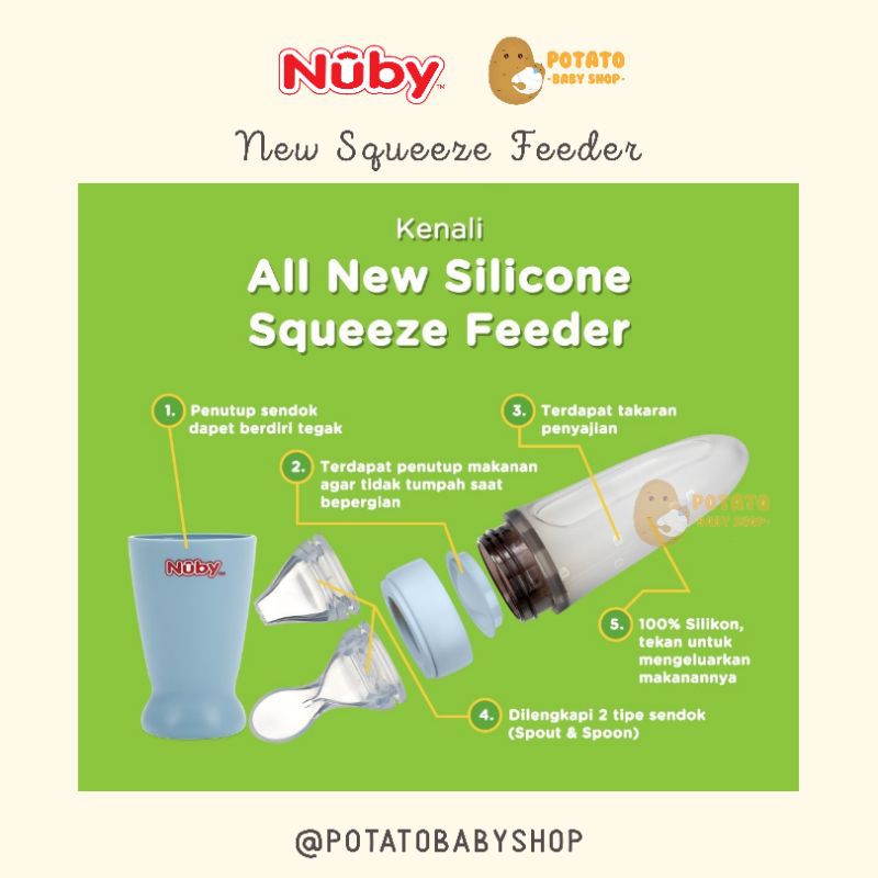 Nuby - All Silicone Squeeze Feeder