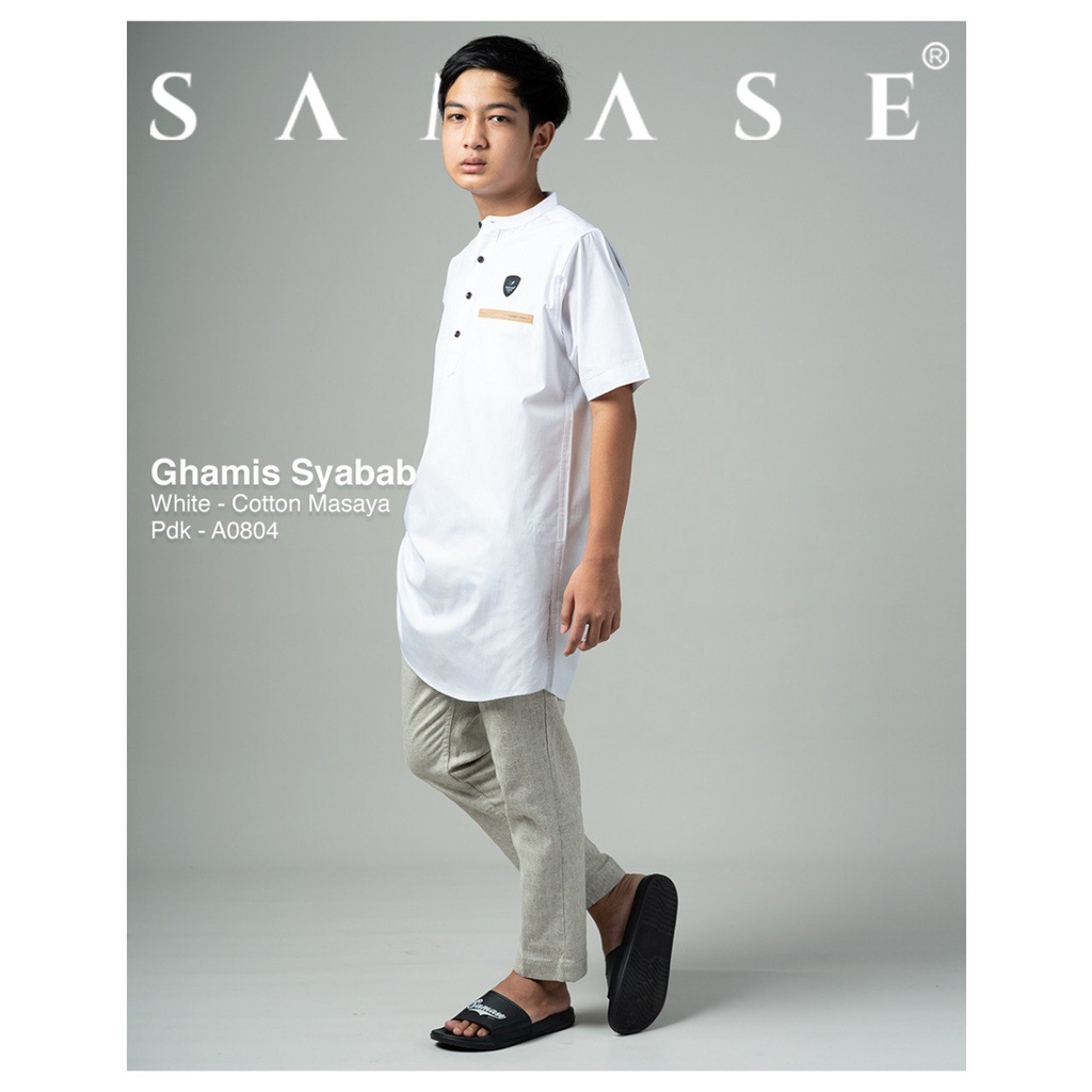 SAMASE Ghamis Syabab A080 Baju Gamis Anak Laki-laki Lengan Pendek Samase Terbaru