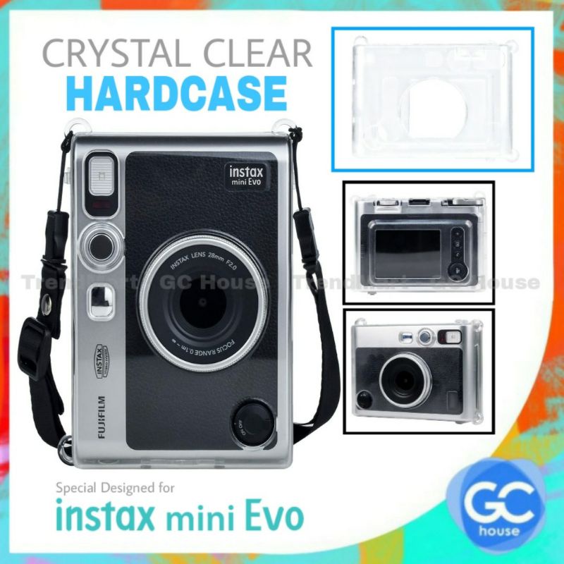 HardCase for Fujifilm Instax Mini EVO Crystal CLEAR Casing Transparan Case Pelindung Premium