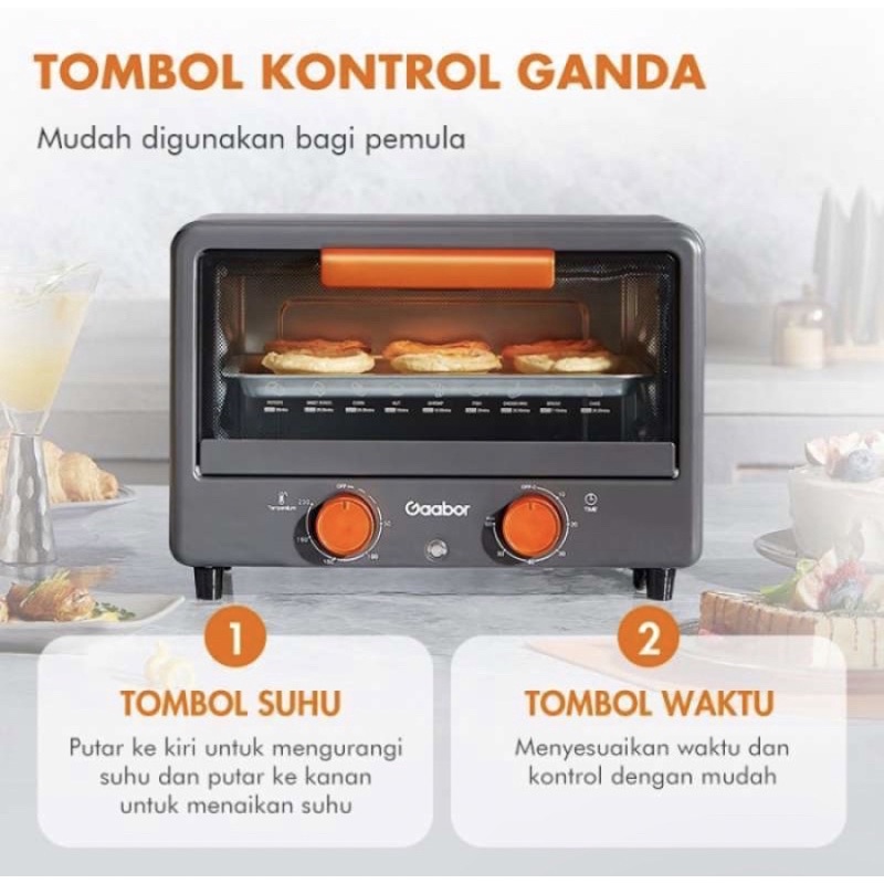 GAABOR OVEN LISTRIK ALAT DAPUR ELECTRIC MICROWAFE MULTIFUNTION GT-M12A