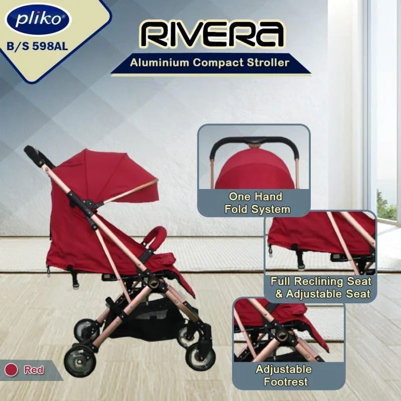 Baby Stroller Pliko Rivera 598AL/kereta dorong bayi pliko