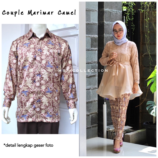 couple marimar caramel/brukat/sarimbit