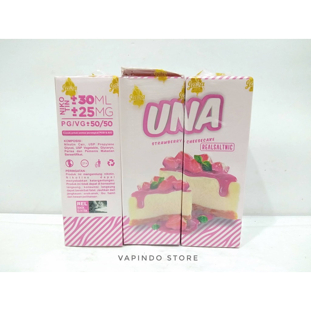 NIC 25MG UNA SALT STRAWBERRY CHEESECAKE 30ML NIC BY VAPOR KING