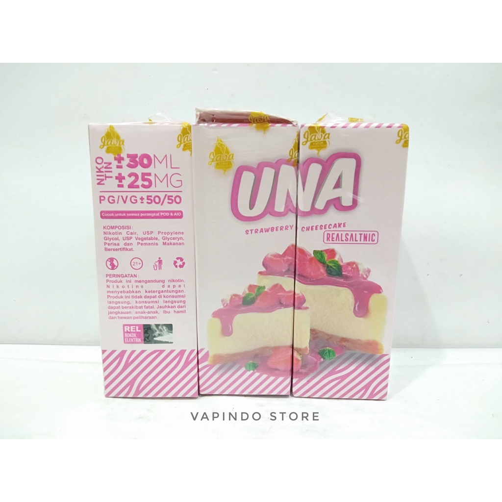 NIC 25MG UNA SALT STRAWBERRY CHEESECAKE 30ML NIC BY VAPOR KING