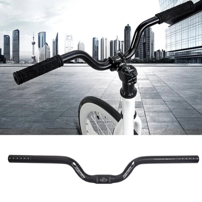 Stang Handlebar Sepeda lipat FMF mid rise riser 25,4x520mm