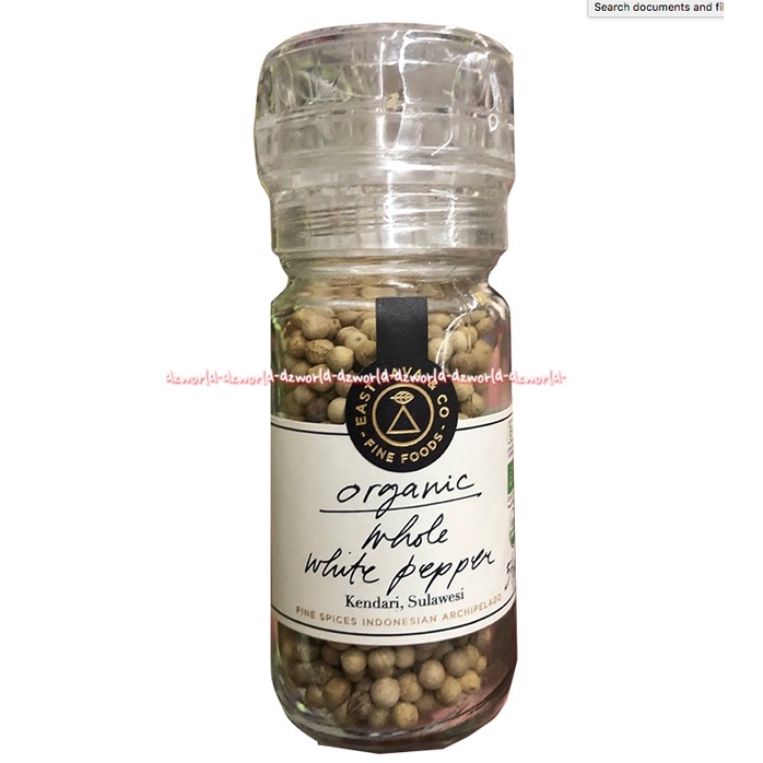 East Java 45gr Organic Whole White Pepper Kendari Sulawesi Bumbu Merica Putih Bulat Eastjava East jawa