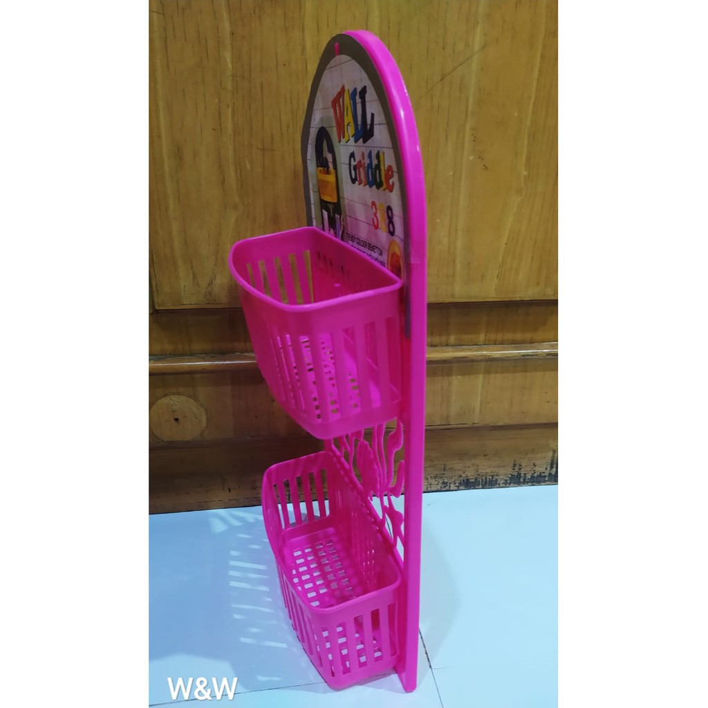 Rak Kamar Mandi Plastik / Rak Sabun 2 Susun