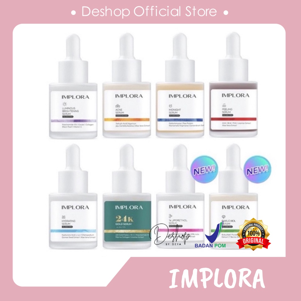 [NEW] Serum Wajah Implora / Implora Serum 20ML NEW VARIANT