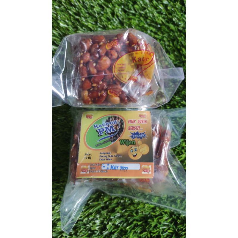 Stok baru! Kacang wijen legendaris isi 10 kacang pedas manis wijen kacang gula merah wijen enting kacang