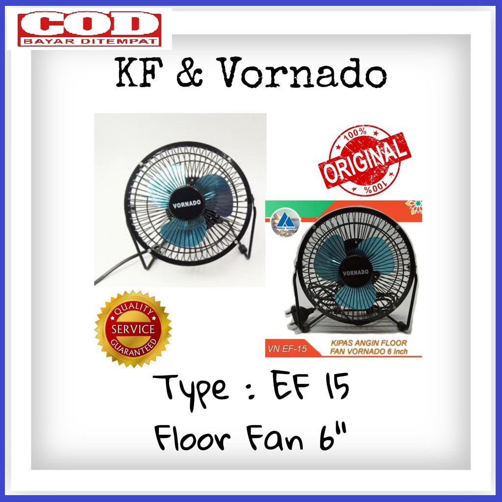 KIPAS ANGIN VORNADO VN EF-15 UKURAN 6 INCH ANGIN KENCANG