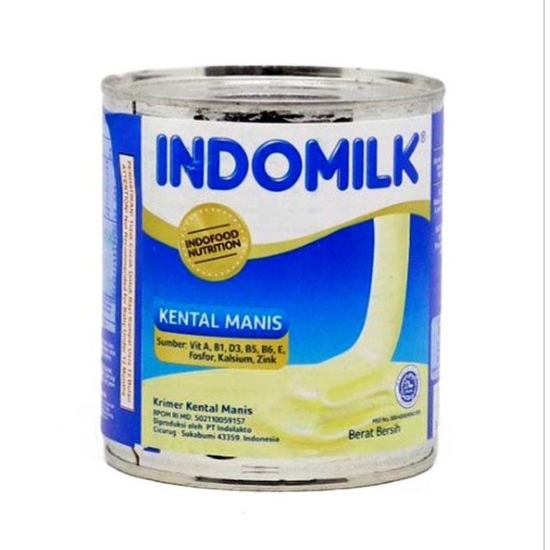 Jual INDOMILK Kental Manis Kaleng 370g | Shopee Indonesia