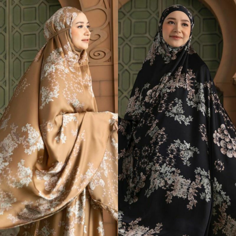 Ganaya prayer set black cashew mukena dewasa HL Heaven Lights