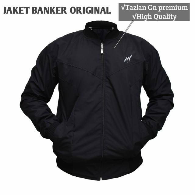 JAKET MOTOR PRIA-PARASUT -WATERPROOF - MODEL BOMBER - JAKET BANKERS BKR