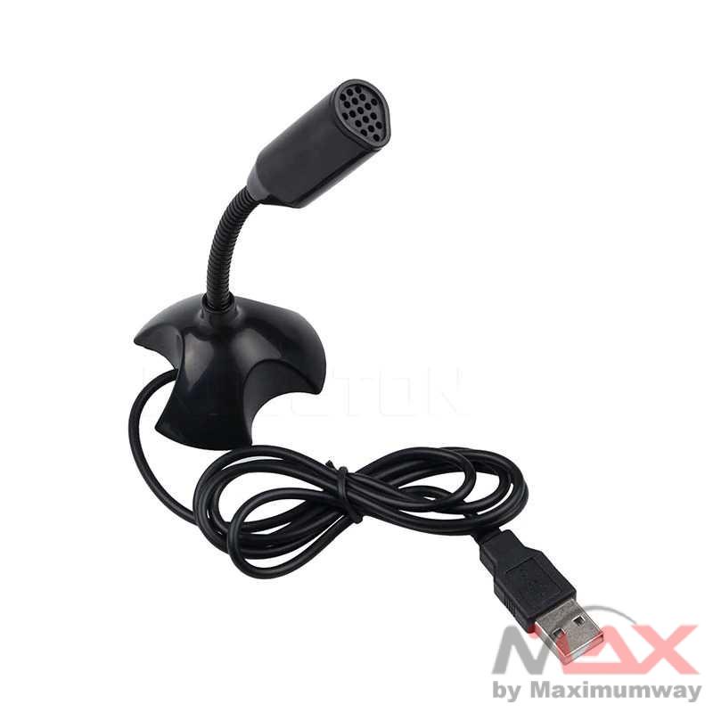 Microphone Meja untuk Laptop Komputer USB Micropon PC Mic Desktop Computer USB Port USB Mini Desktop Speech Microphone Computer Mic Stand For PC Laptop Notebook Accessories Desk Microphones Bisa OTG Broadcast Micropon