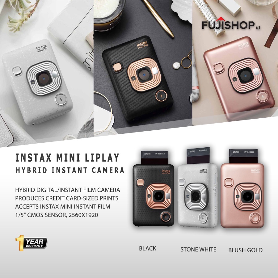 Terbaik Fujifilm Instax Mini LiPlay Instant Camera Garansi Resmi