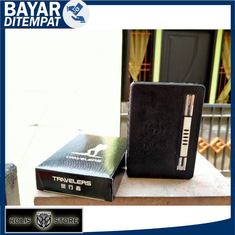 KOTAK ROKOK PLUS KOREKTRAVELER -CIGARETTE CASE + LIGHTER