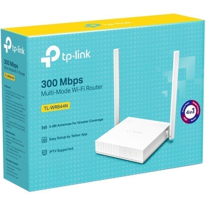 TP Link TL WR844N Router Access Point Extender WISP Modes 5dbi Antenna 4 Lan Port Garansi Resmi TPLINK