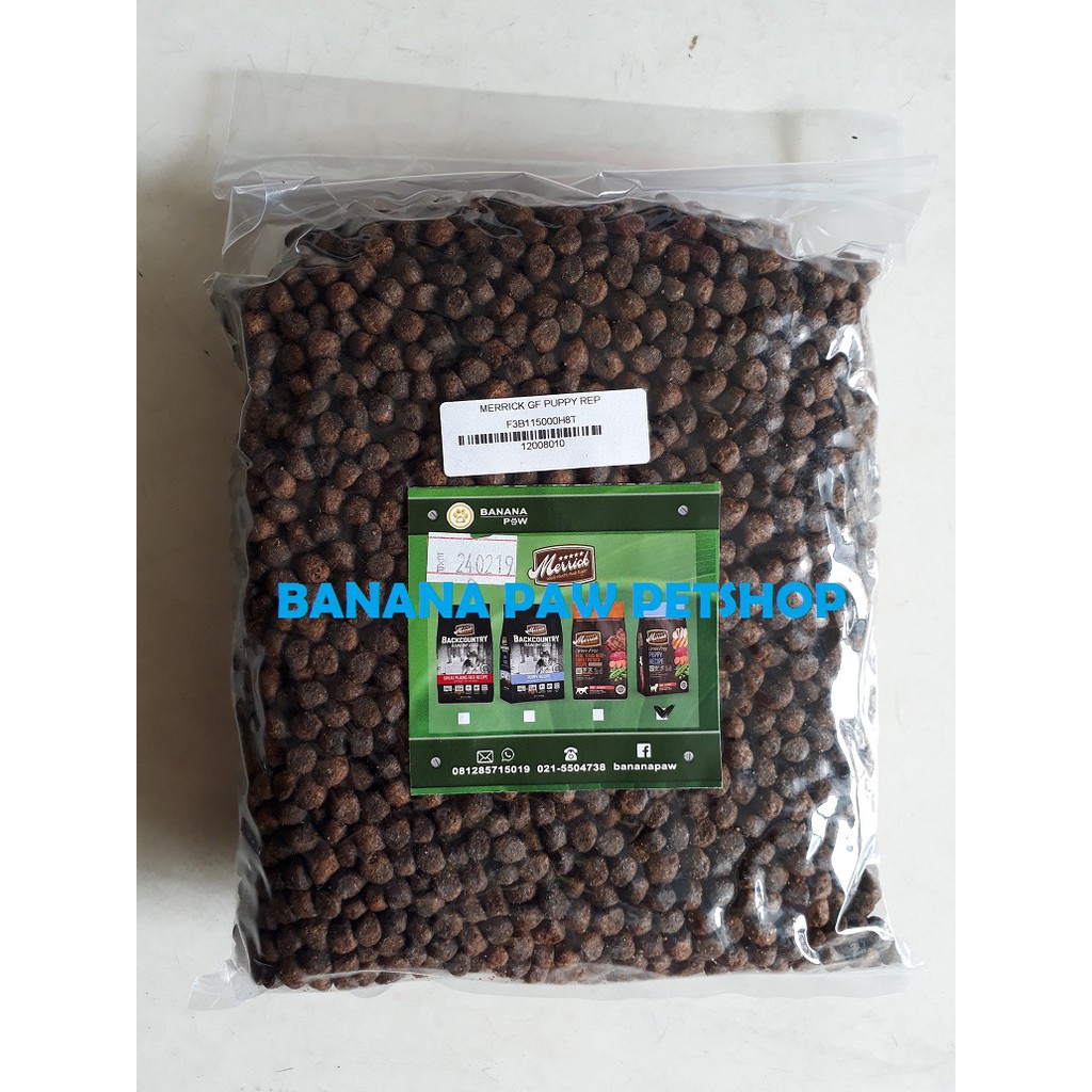 Dog Food Merrick Grain Free Puppy Recipe Repack 1 Kg (Setara Acana)