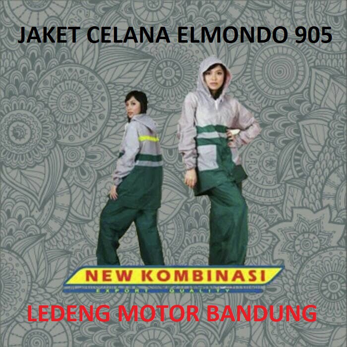 Jas Hujan Jaket Celana Dewasa New Kombinasi Raincoat Baju Stelan Elmondo 905